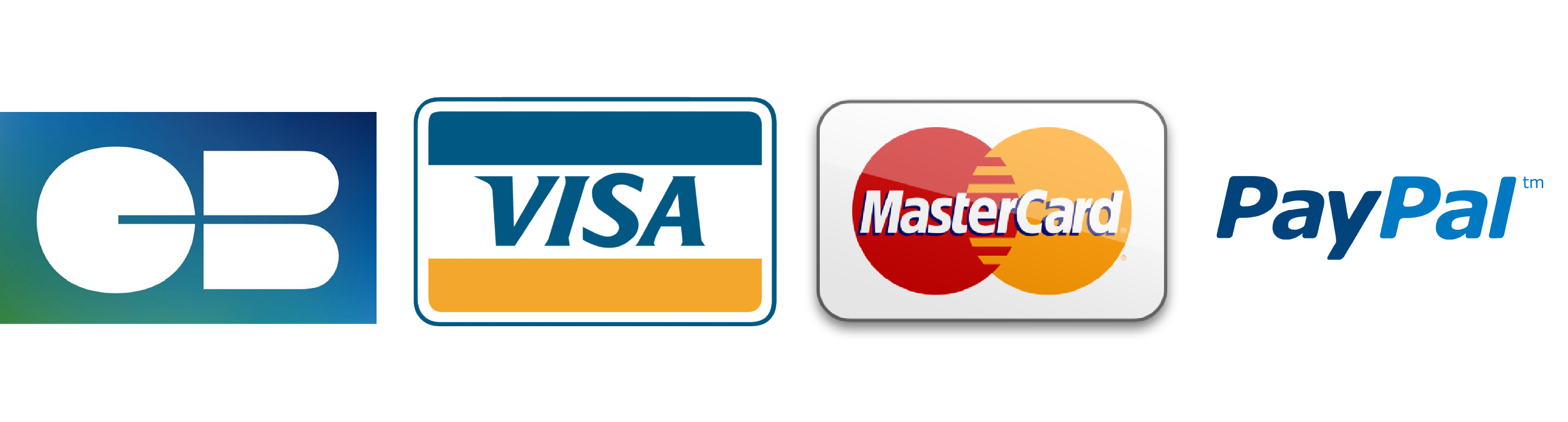 Logo des cartes pour paiement sécurisé